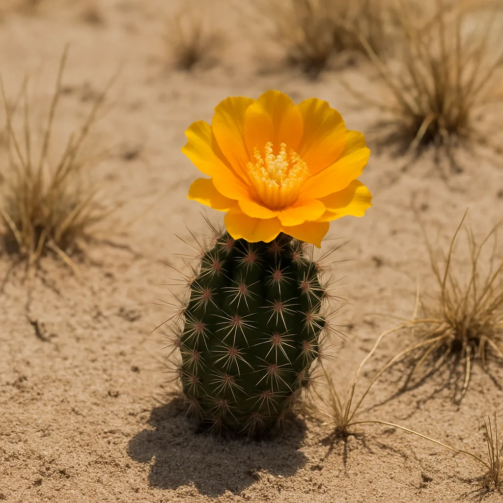 Amid a Stretch of Rugged Desert Terrain