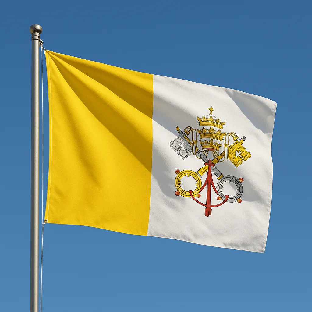 Flag of the World's Smallest Country by Land Area Shown