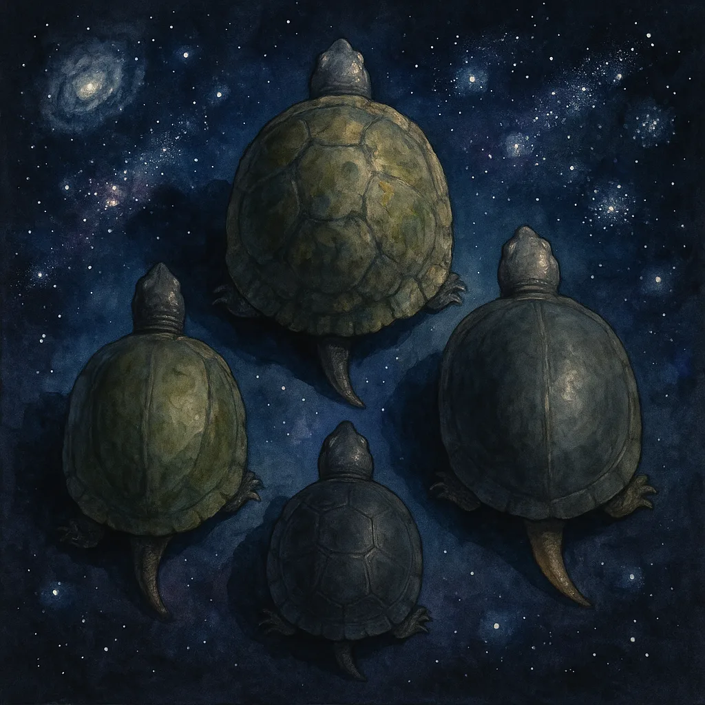 Four Mud Turtles