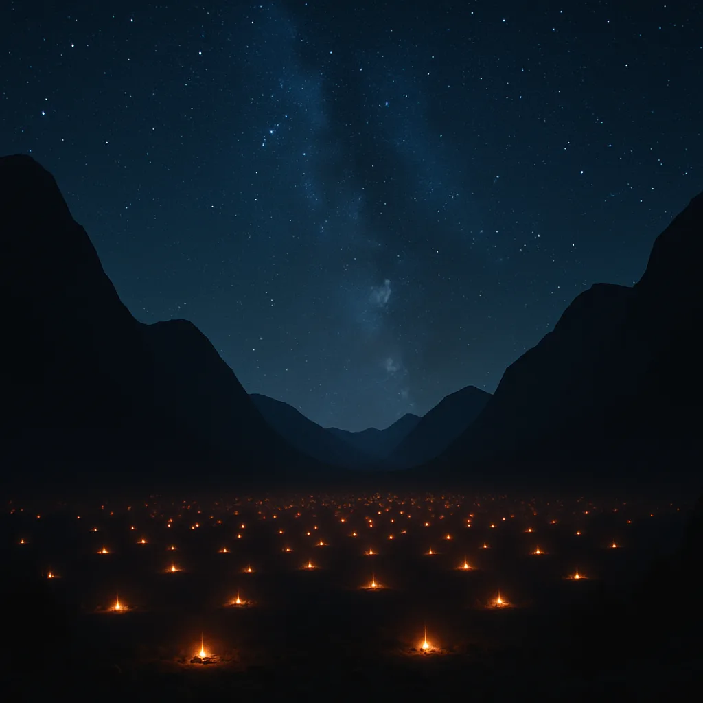 Countless Distant Campfires Dot a Massive
