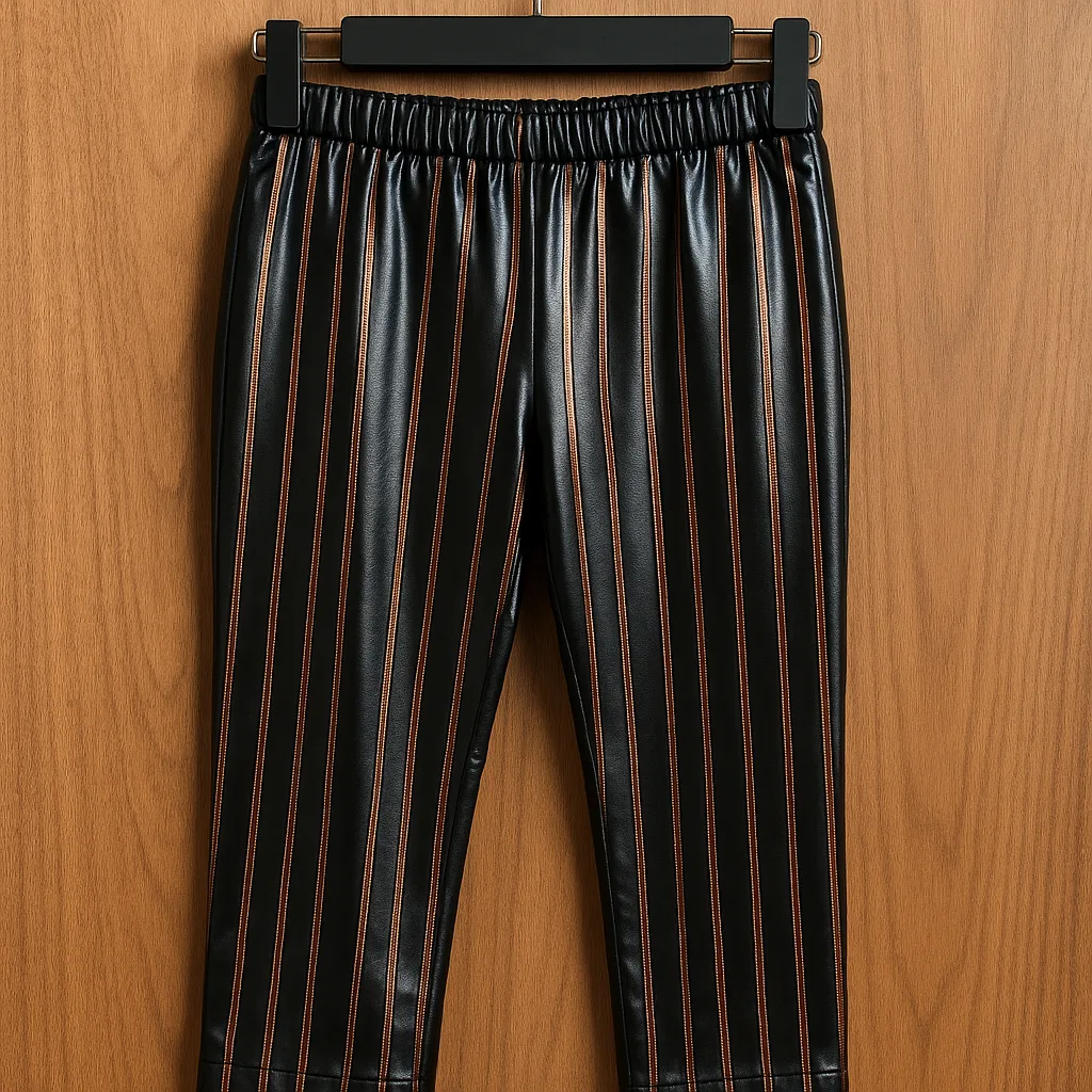 Shiny Black Pants