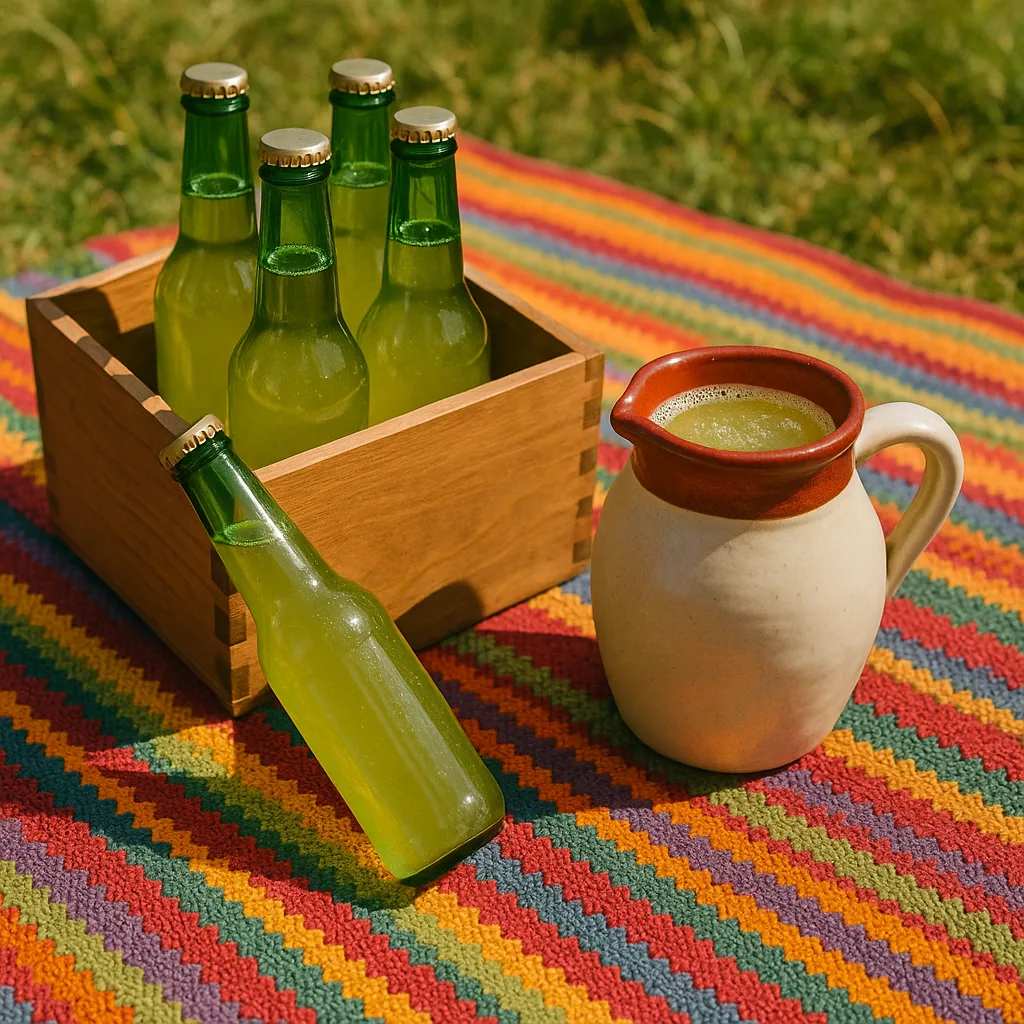 On the Vibrant Picnic Cloth