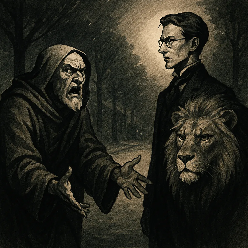 Spiritual Leader Rendered in a Dramatic Fantasy Art Style