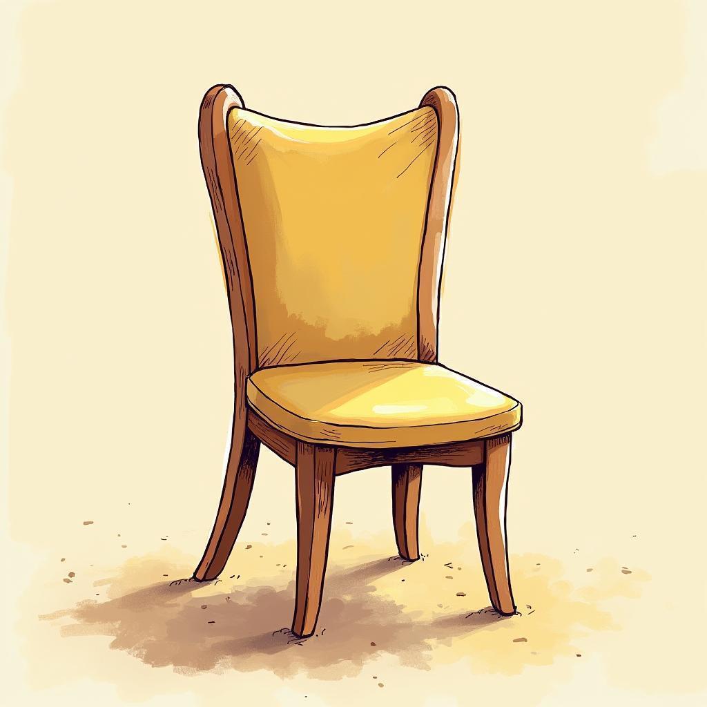 Whimsical Hand Drawn Chair in Fluid Animation