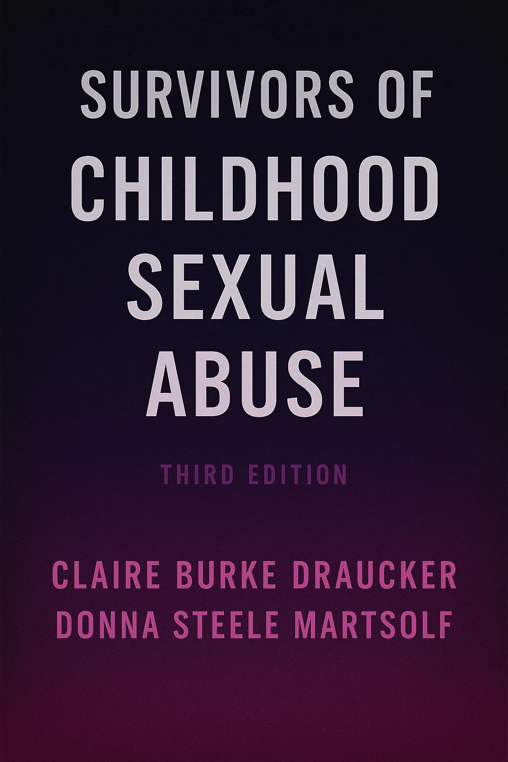Cover of the Book "Survivors of Childhood Sexual Abuse" (Third