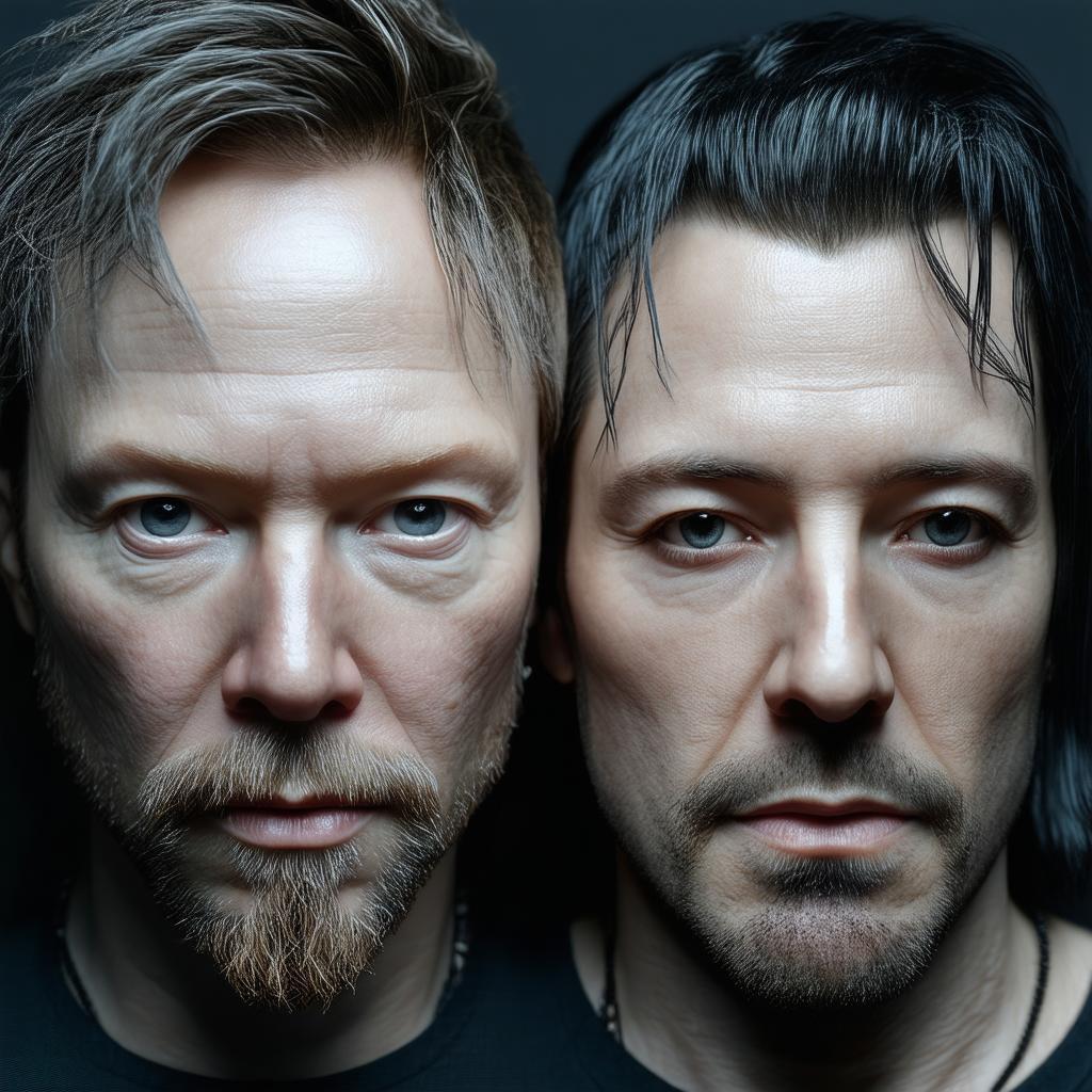 Thom Yorke and Trent Reznor Blended in 3D