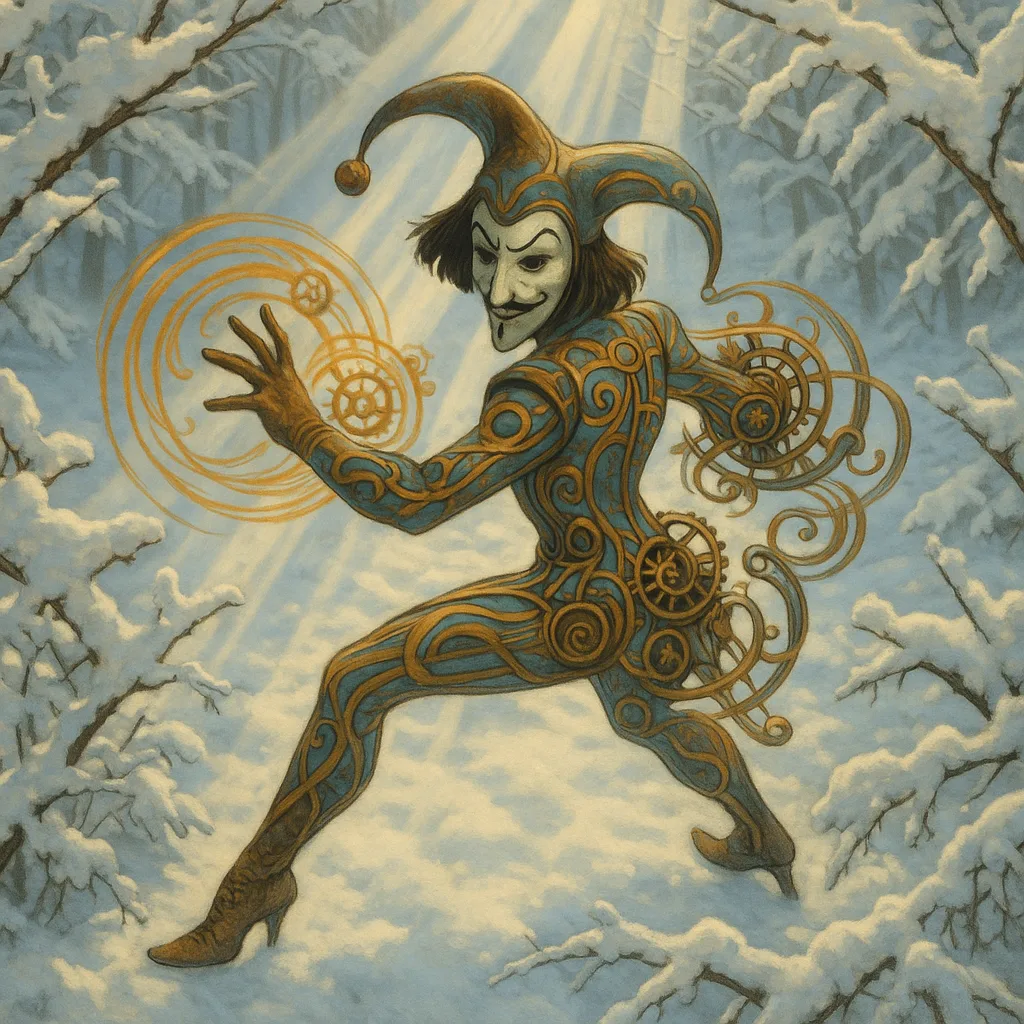 Surreal Dali-esque Trickster Character