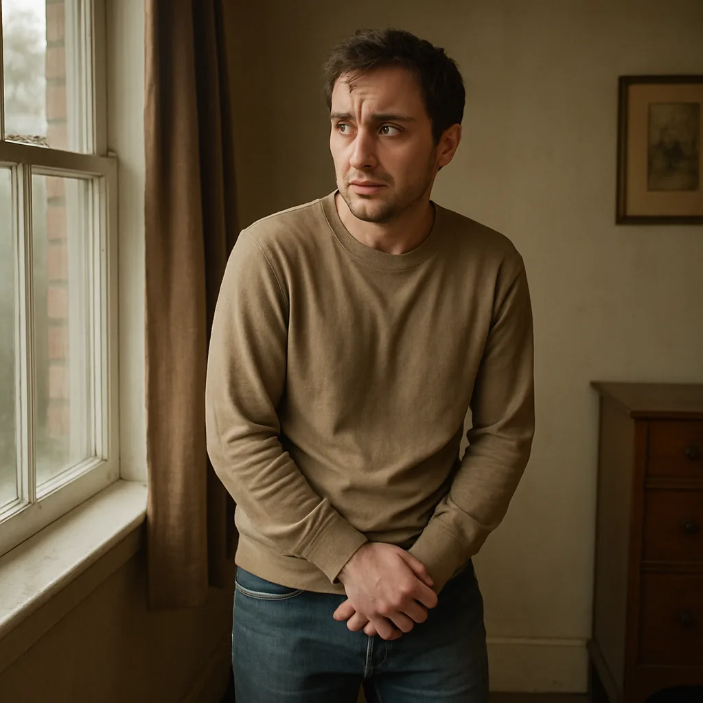 Person Stands near a Window