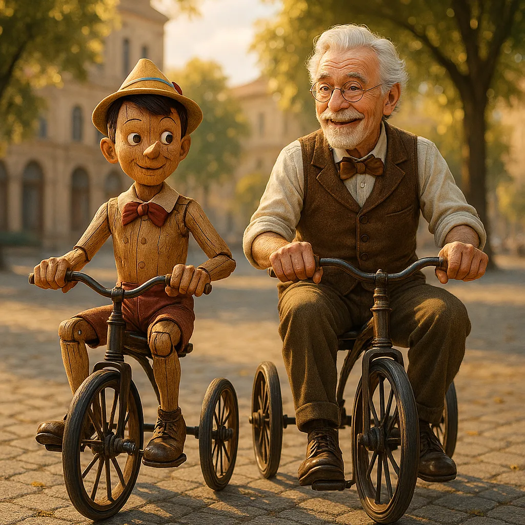 Pinocchio and Geppetto Are Portrayed with Exceptional Accuracy