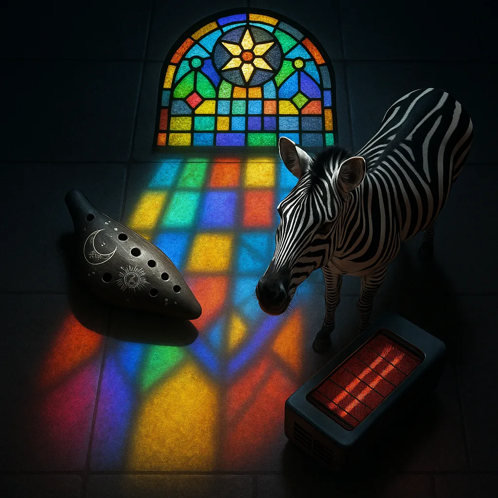 Large Stained Glass Window Casts Vibrant
