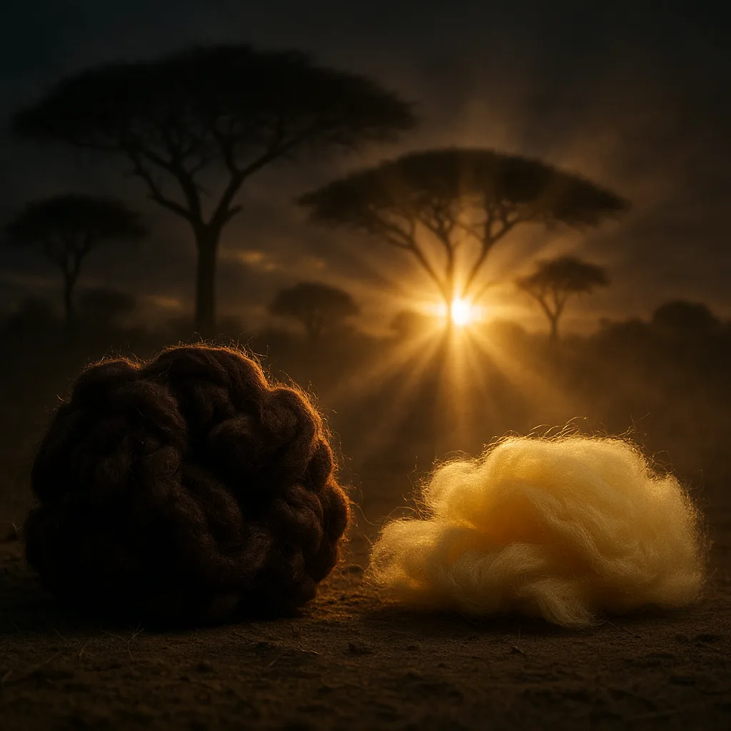 Under a Dusk Sky Where Solitary Acacia Trees Stand