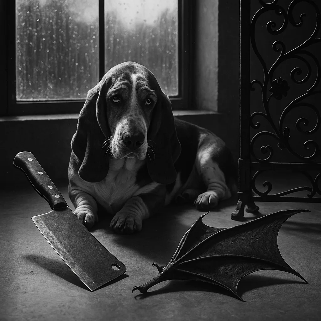 Against the Backdrop of a Large Window Revealing a Rainy