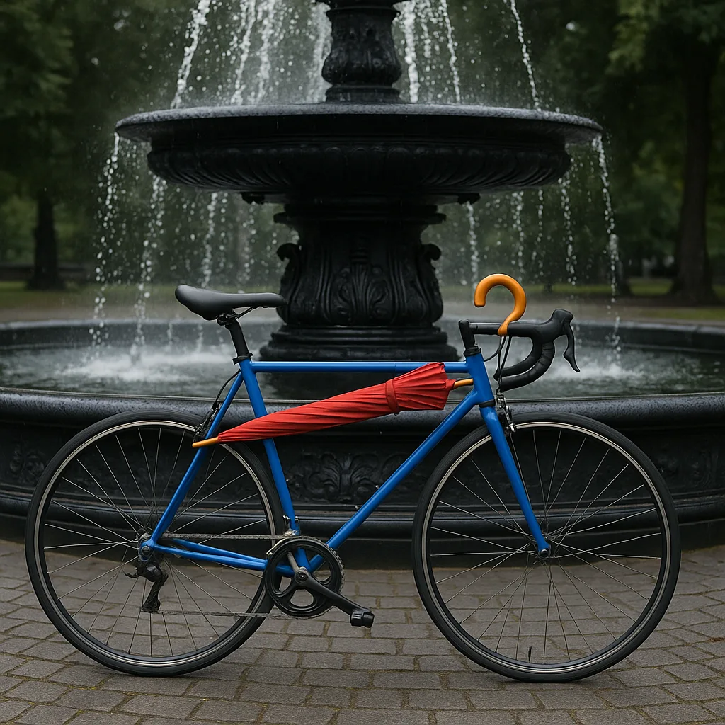 Blue Bicycle Frame