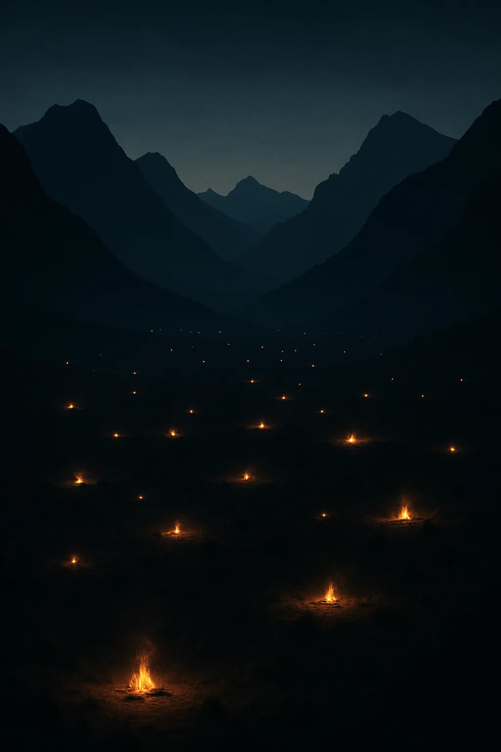 Many Distant Campfires Flicker Like Tiny Stars
