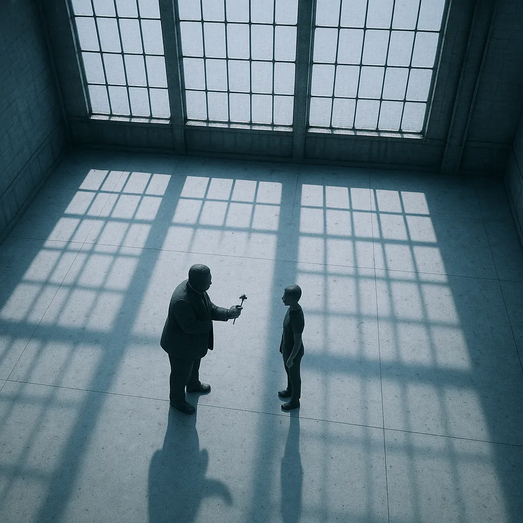 Two Diminutive Figures—one