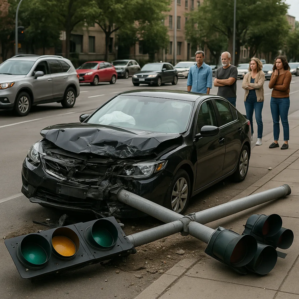 Car Accident on a Street