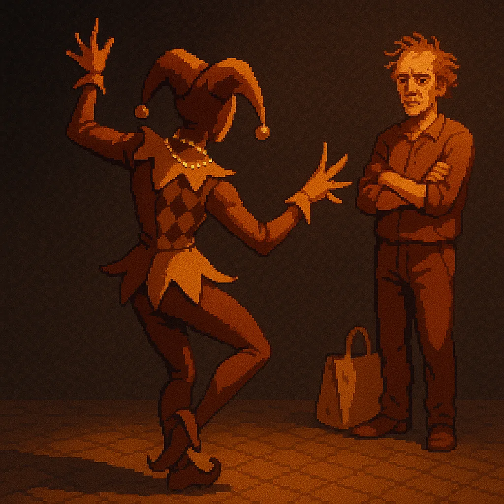 Brown and Caramel Jester