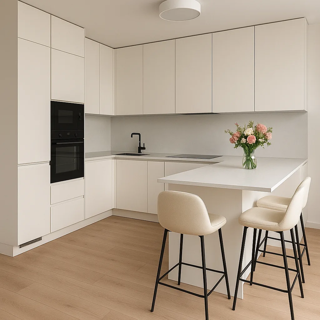 Modern Kitchen with Light Wood