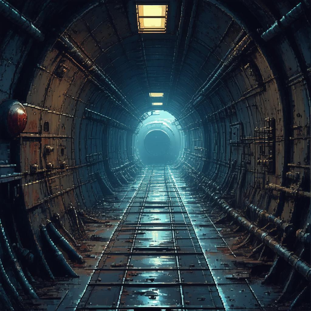 Pixelated Light Beams in a Rusted Soviet Submarine