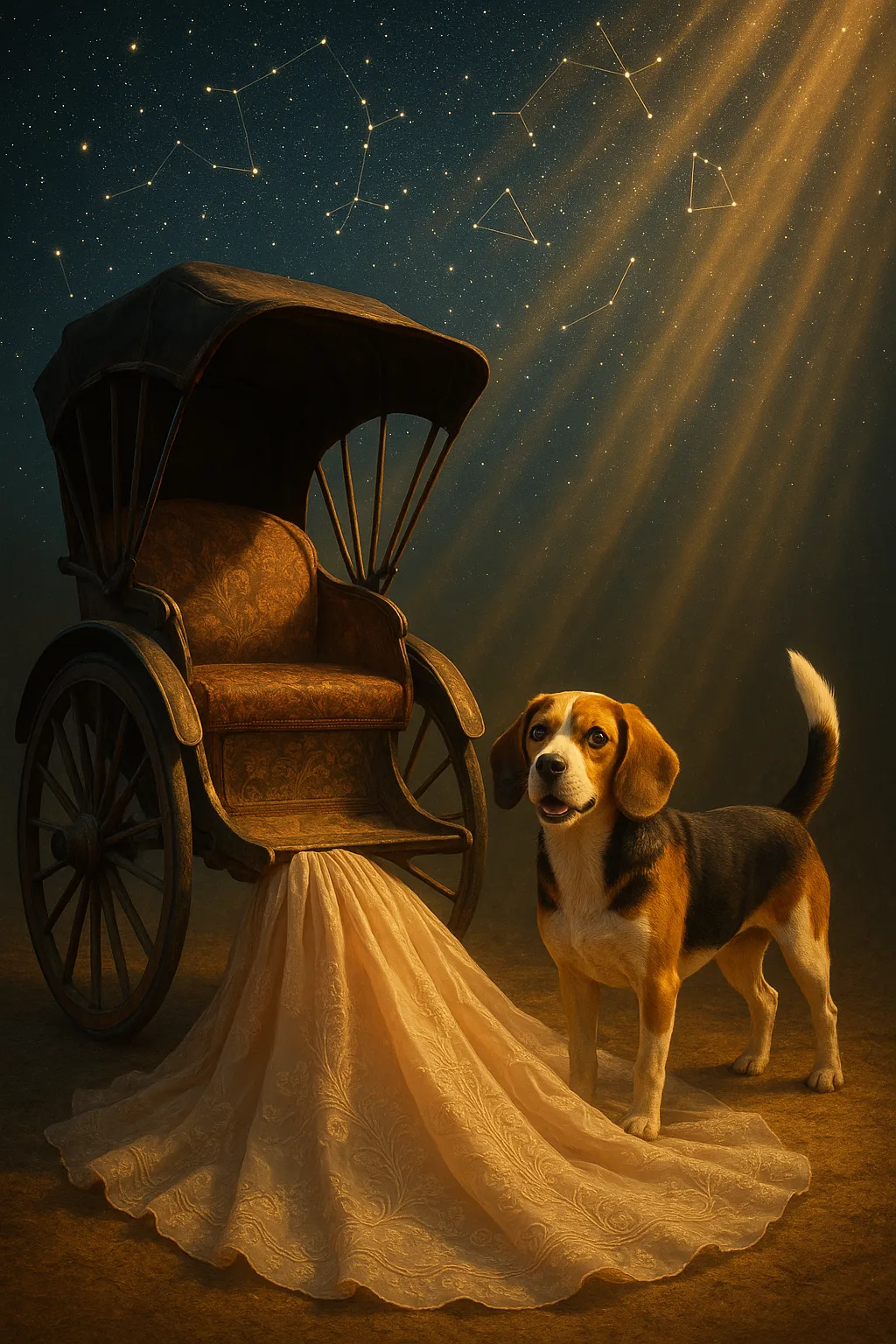 Beneath Countless Twinkling Stars and Recognizable Constellations