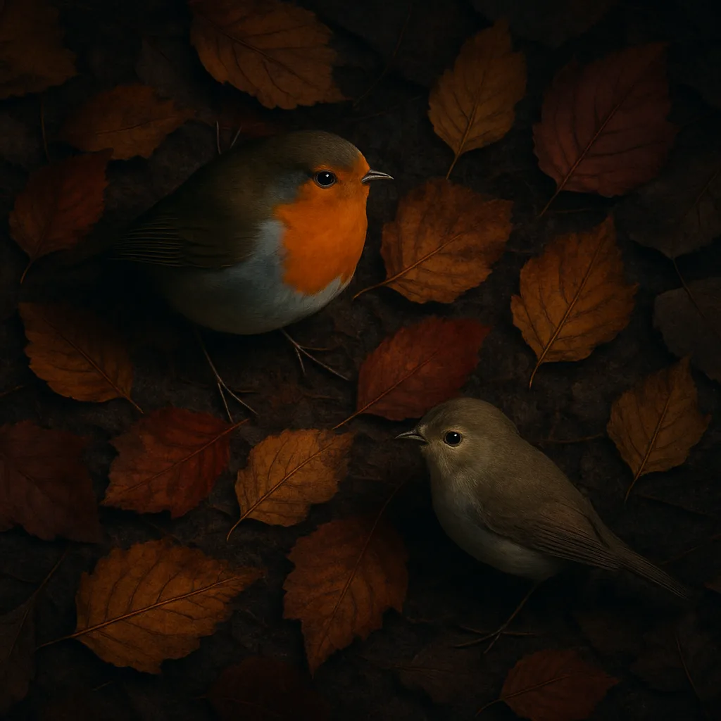 Across a Vibrant Autumnal Leaves Carpet