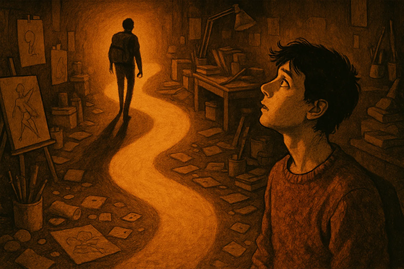 Advancing Through a Warmly Lit