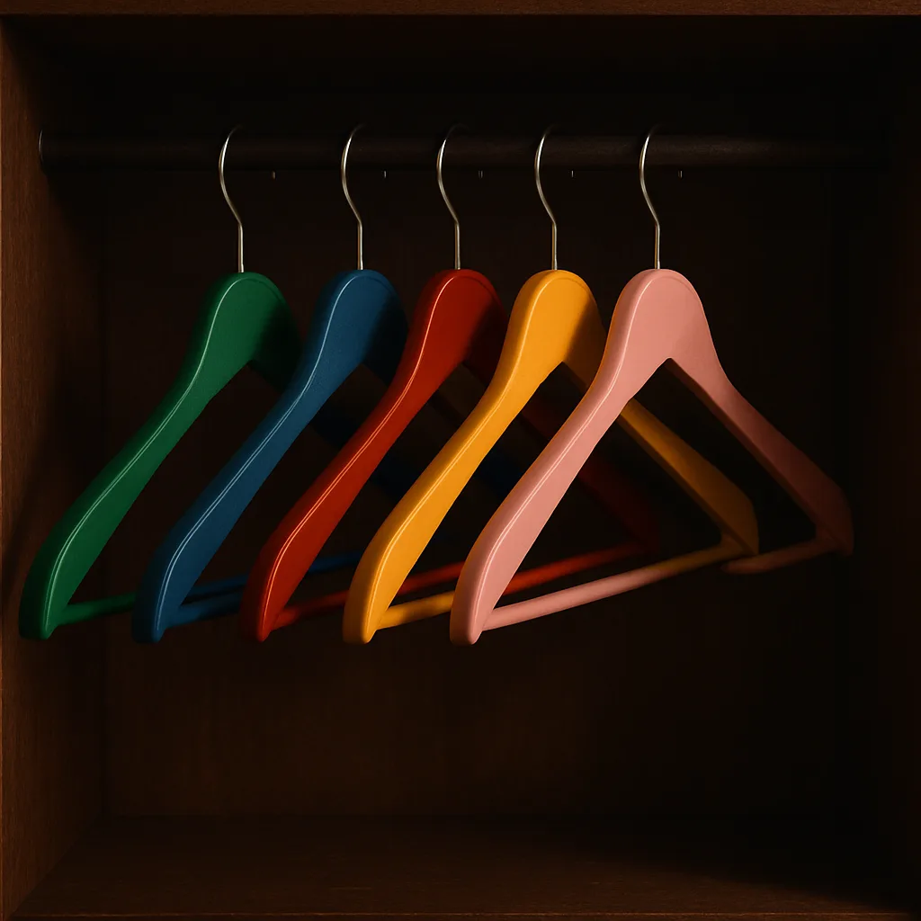 Inside the Softly Illuminated Expanse of a Roomy Wardrobe