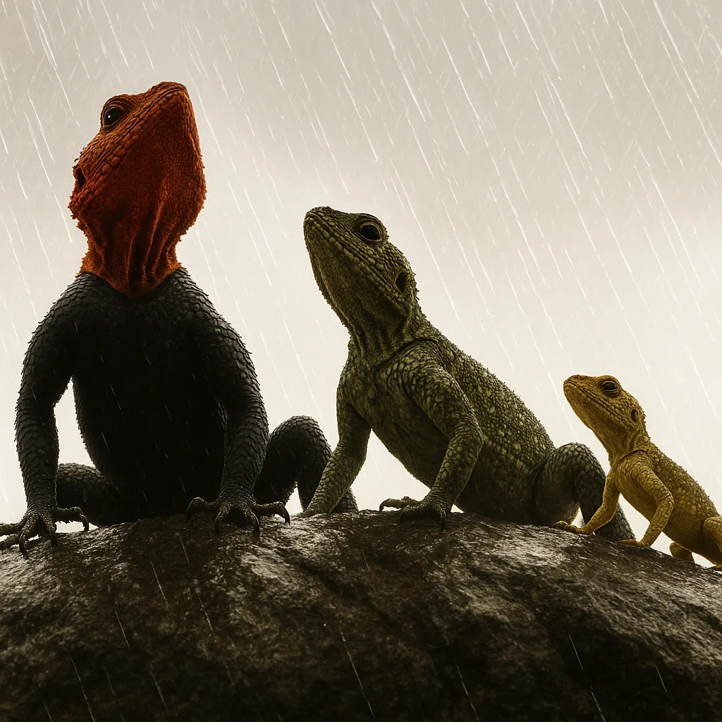 Against a Backdrop of Driving Heavy Rain