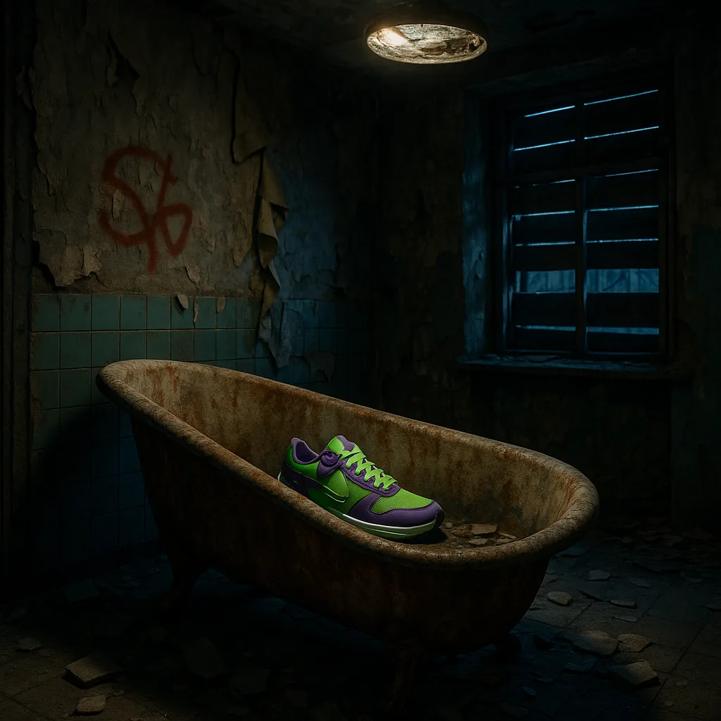 Amidst the Crumbling Interior of a Forsaken