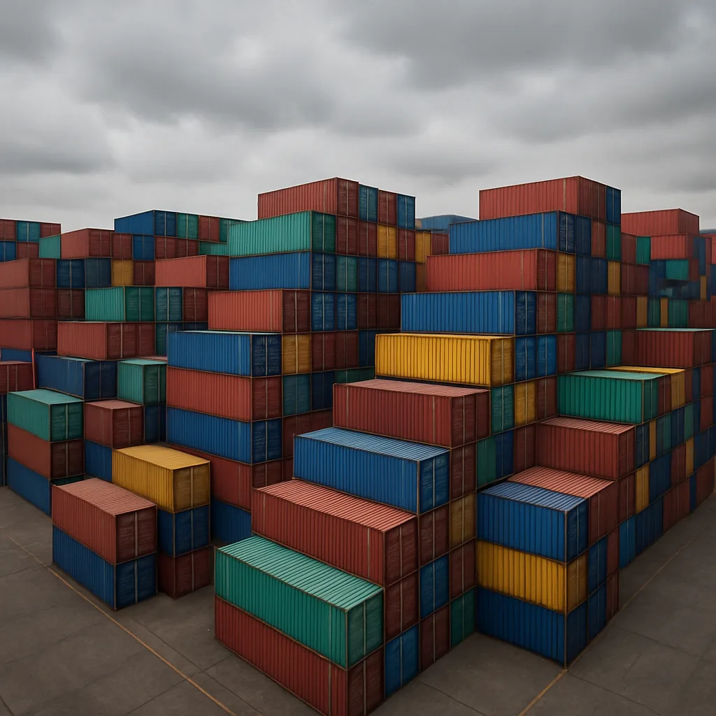 Multitude of Shipping Containers