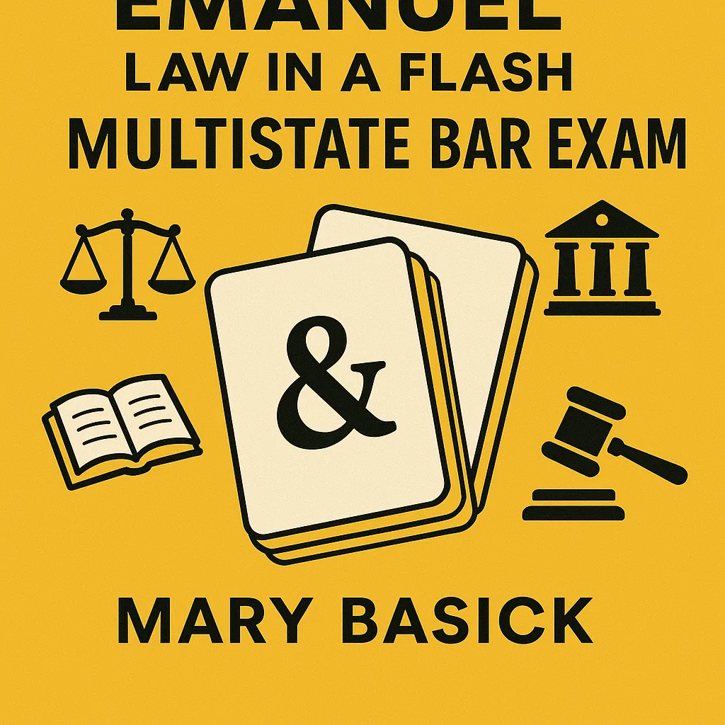 Yellow-themed Cover of "Emanuel Law in a Flash