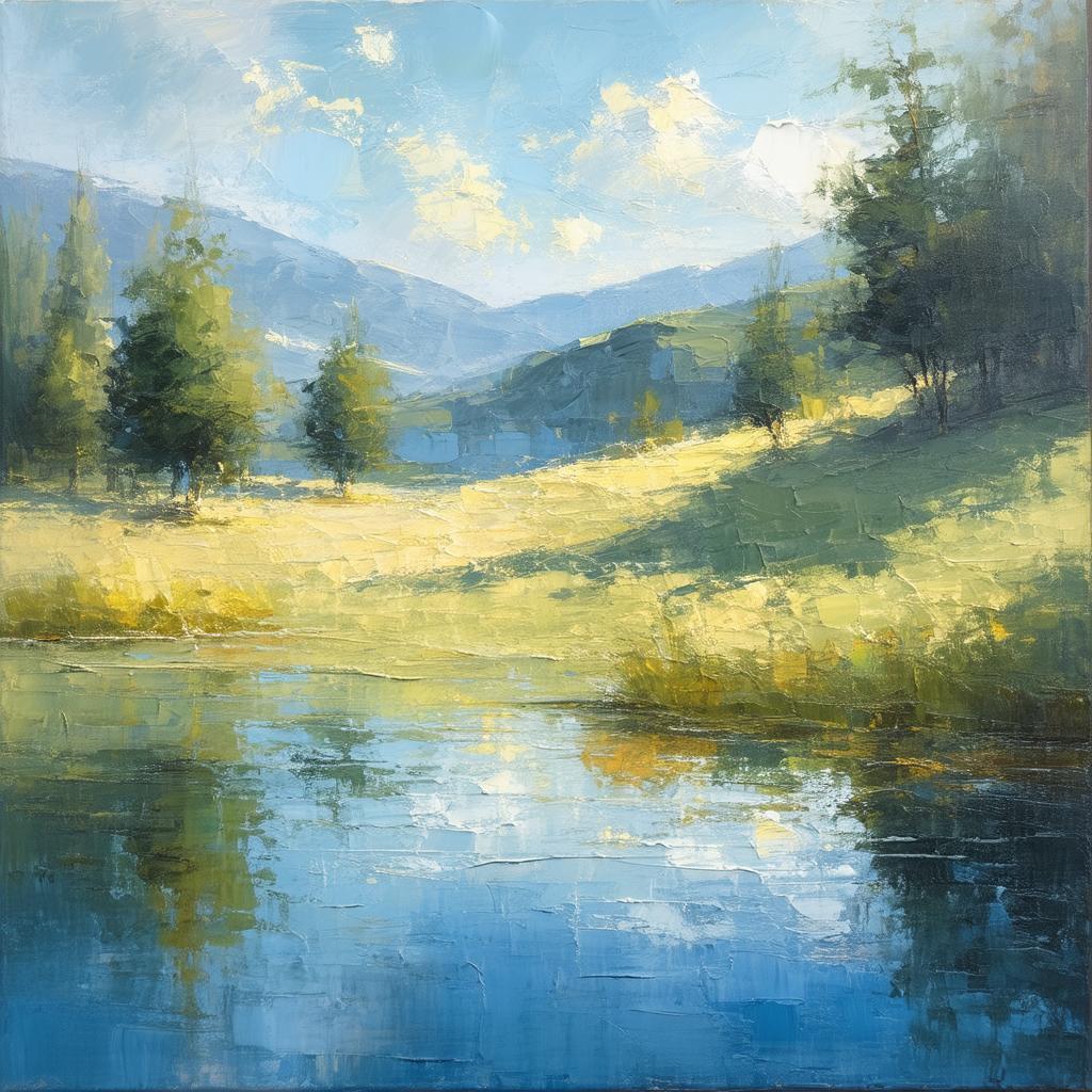 Landscape Painted Through Tinted Sunglasses