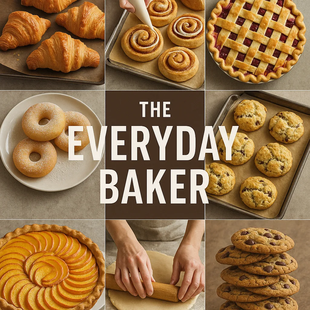 Cookbook Cover Featuring the Title "The Everyday Baker"