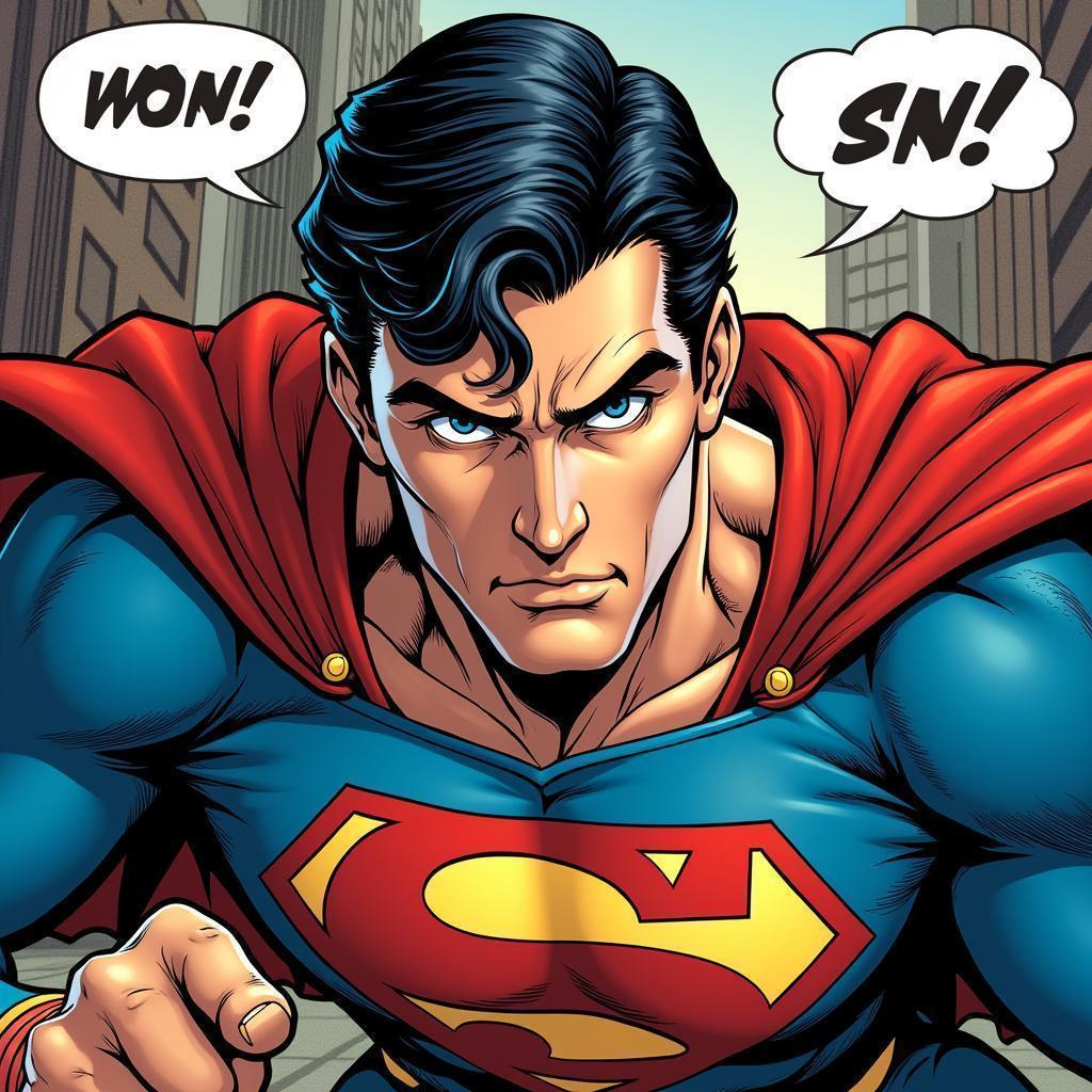 Christopher Reeve Superman in Dynamic Manga Action