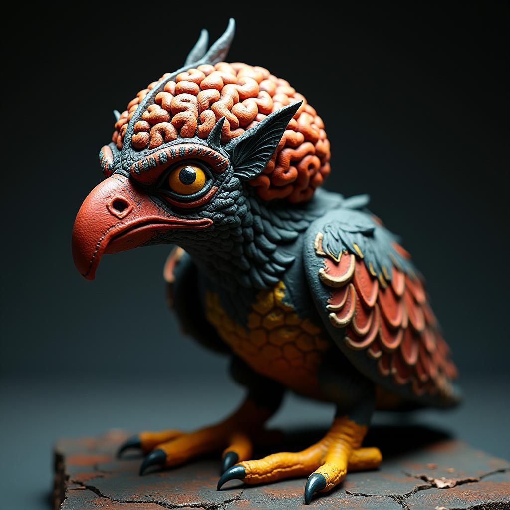 Clay Brain Atop an Iron Terror Bird Demon
