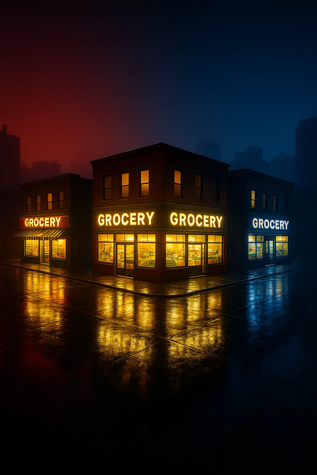Three Diverse Grocery Stores