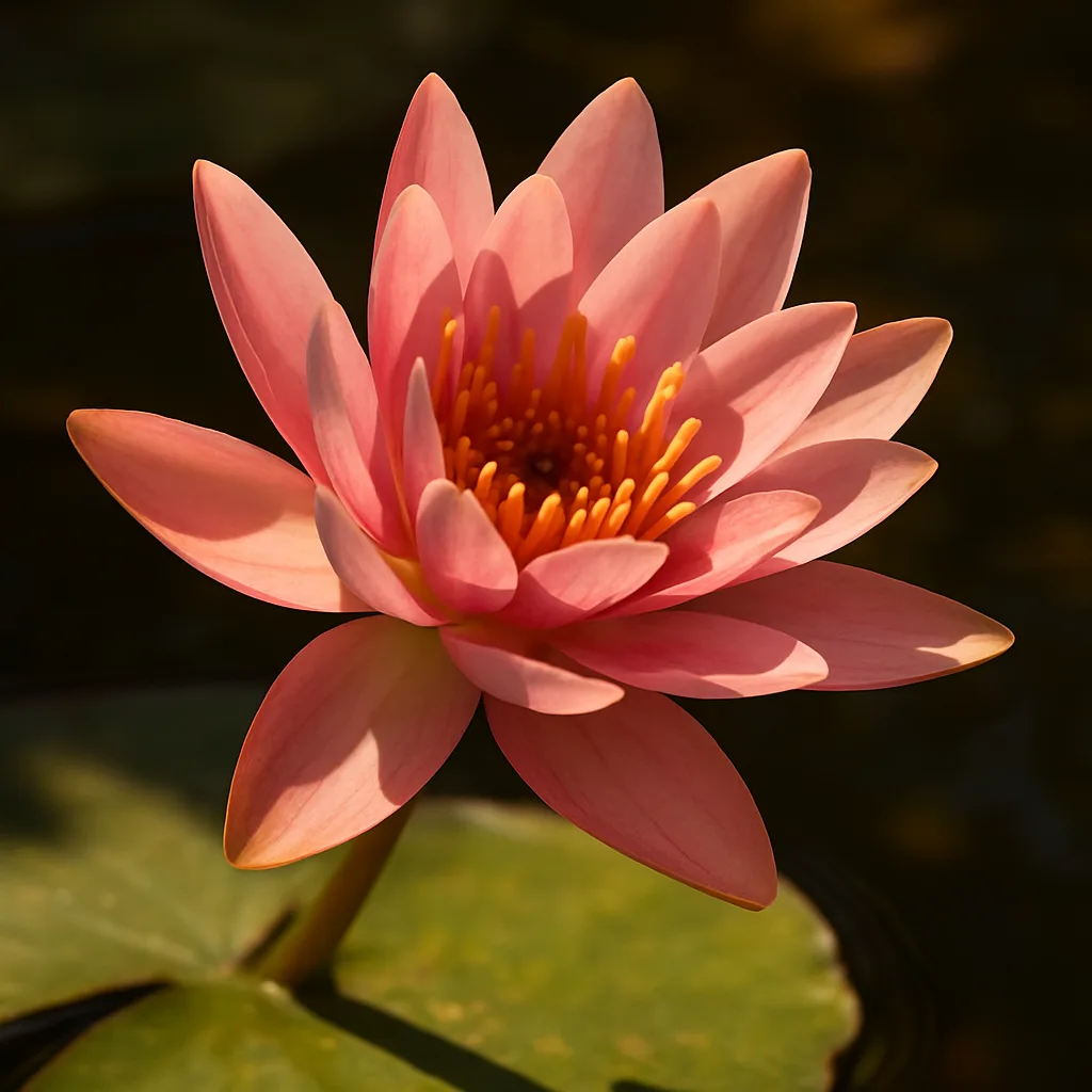 Mature Water Lily in Full Bloom