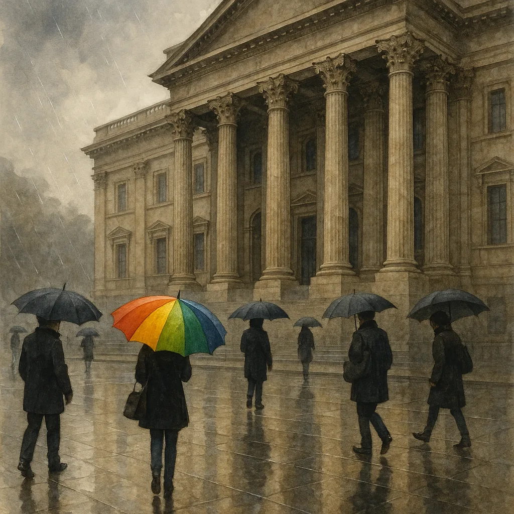 People with Umbrellas