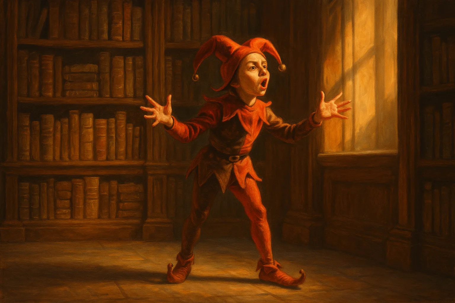 Petite Jester Passionately Orates
