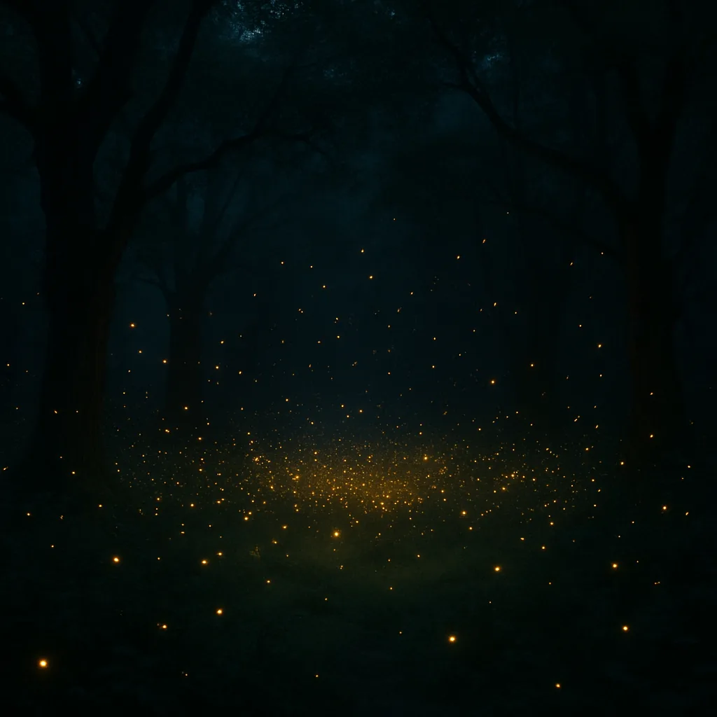 Vast Swarm of Glowing Fireflies Illuminates an Ancient