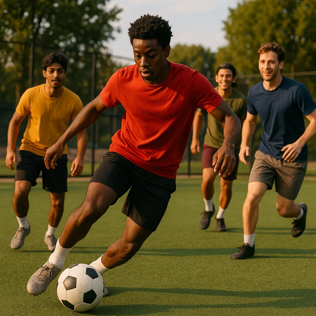 Someone Is Kicking a Soccer Ball Repeatedly