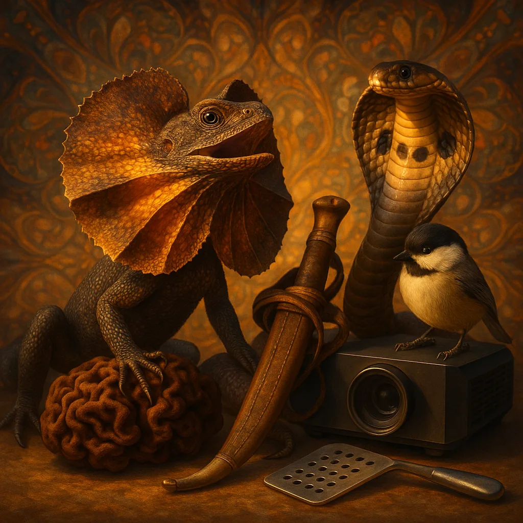 Within a Scene of Meticulous Detail in Bizarre Scenes