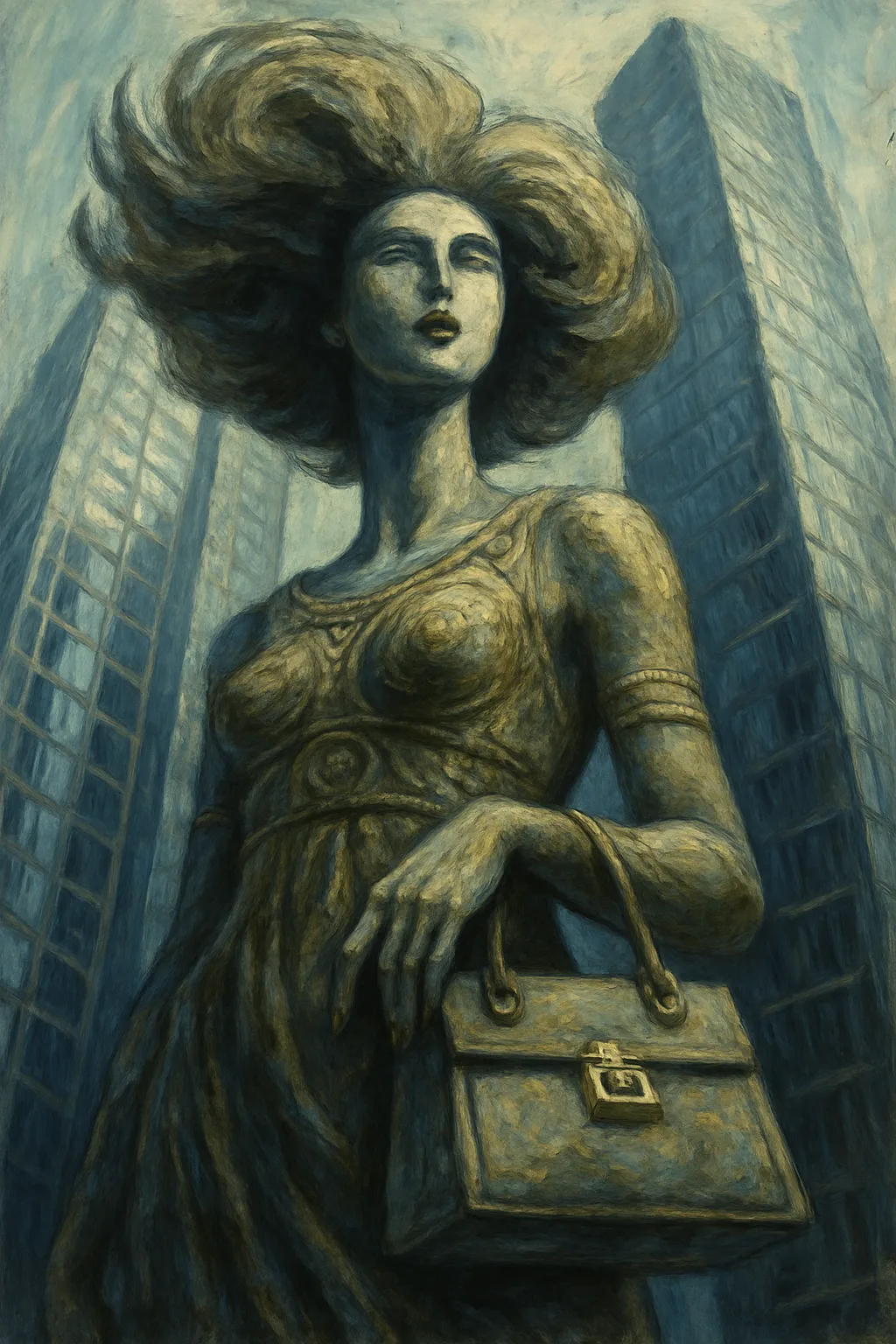 Surreal Dali-esque Female Figure