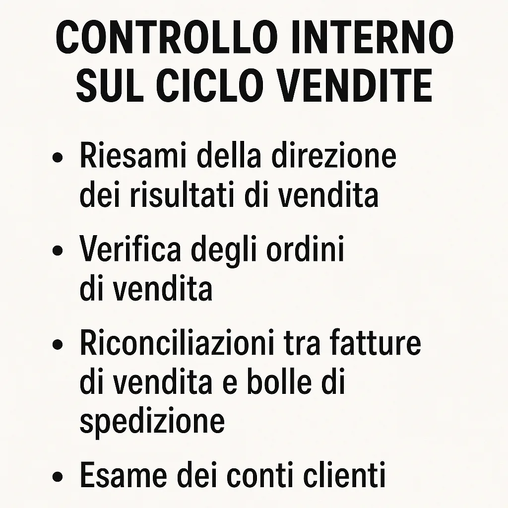 Text-based Presentation in Italian Outlining Internal Control Steps