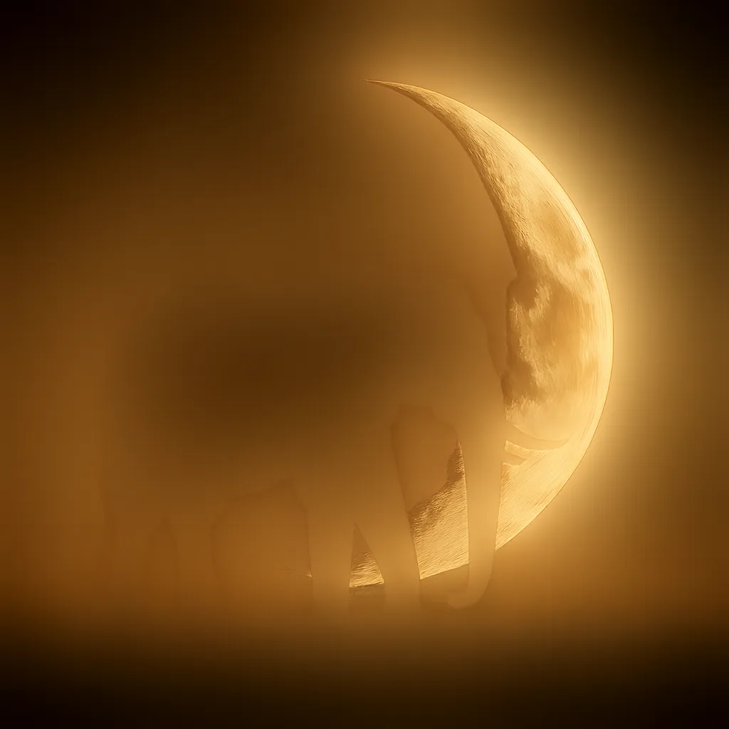 Glowing Crescent Moon Serves