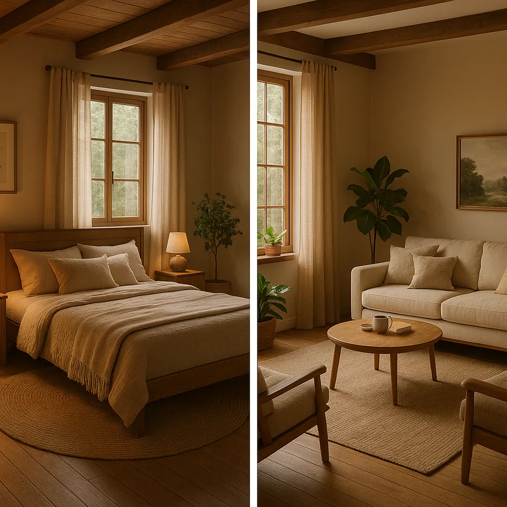 Inviting Home Interior Featuring a Peaceful Bedroom