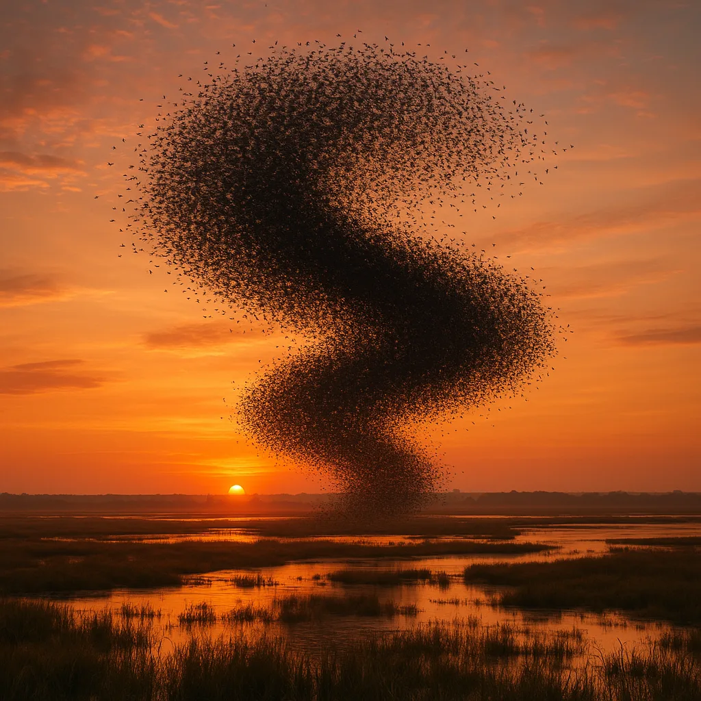Vast Flock of Birds Creates