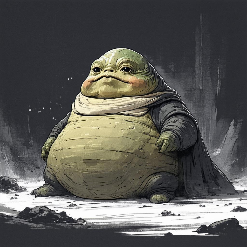 Elon Musk as Jabba in Whiteboard Animation