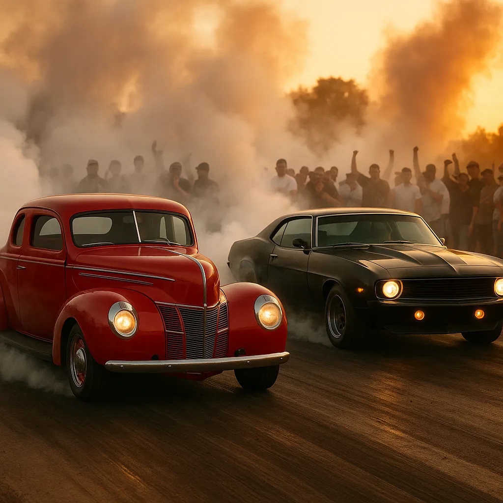 Red Vintage Car