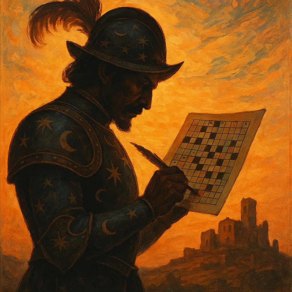 Historical Latin American Figure in Celestial Motif Armor